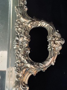 lot 229 image: Lovely Large Silver Plated Tray