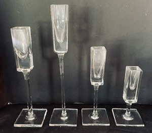 lot 251 image: Rosenthal Studio-linie Square Candle Holders or Bud Vases