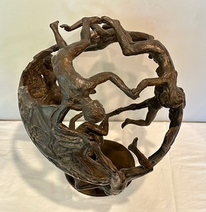 lot 2 image: Paul Granlund Anthrosphere Bronze Sculpture