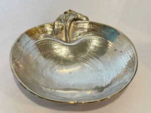 lot 62 image: Buccellati Footed Sterling Silver Apple Shaped Dish