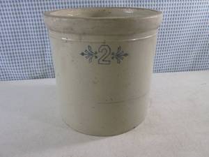 lot 228 image: (CS) Vintage 2 Gallon Crock - Has C...