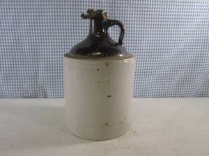 lot 233 image: (FS) Vintage Stoneware 2-Tone Jug w...