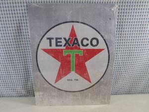 lot 255 image: (G-1) Texaco Tin Sign - 12 12 x 1...