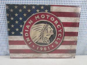 lot 256 image: (EC1) Indian Motorcycle 1901 Tin Si...