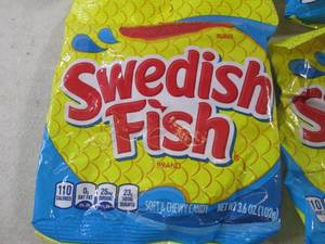 lot 333 image: (B-1) 12 Bags Swedish Fish Candy Be...