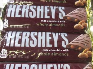 lot 341 image: (B-3) 12 Hersheys Milk Chocolate wi...
