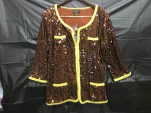 lot 51 image: (RCK) Iman Womens Button Front Top ...