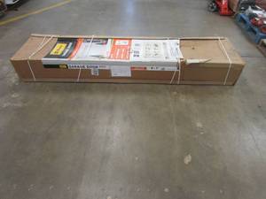 lot 13 image: Clopay Classic Steel 8 ft. X 7 ft. Non-Insulated Solid White Garage Door (OPEN BOX, APPEARS TO BE COMPLETE)