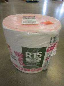 lot 29 image: Owens Corning R-15 Kraft Faced Fiberglass Insulation Roll 15 in. x 24 ft.