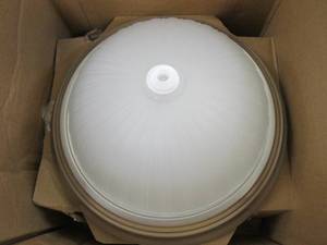 lot 88 image: 11 in. Brushed Nickel LED Flush Mount (OPEN BOX, SINGLE LIGHT ONLY)
