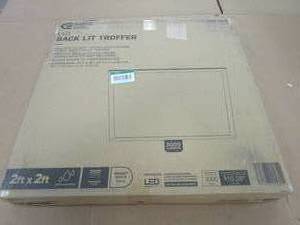 lot 91 image: Commercial Electric 2 ft. x 2 ft. 48-Watt Equivalent 3000 Lumens Integrated LED White Panel, 4000K (OPEN BOX)