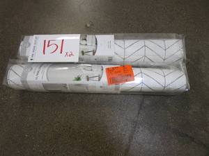 lot 151 image: LOT OF 2 - NuWallpaper Harper Grey Peel and Stick Wallpaper (OPEN PACKAGING)