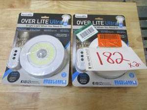 lot 182 image: LOT OF 2 - Sensor Brite Ultra-Overhead Motion Activated LED Night Light Bulb