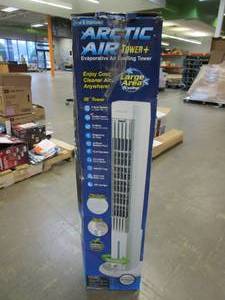 lot 183 image: ARCTIC AIR Oscillating 303 CFM 3-Speed Tower Portable Evaporative Cooler for 100 sq. ft. (OPEN BOX)