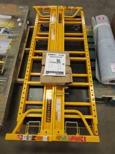 lot 232 image: MetalTech Safeclimb Baker Style Scaffold Rolling Platform, 1100 lbs. Load Capacity, 6 ft. W x 6.25 ft. H x 2.5 ft. D, Steel (OUT OF BOX)