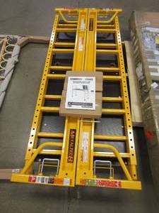 lot 234 image: MetalTech Safeclimb Baker Style Scaffold Rolling Platform, 1100 lbs. Load Capacity, 6 ft. W x 6.25 ft. H x 2.5 ft. D, Steel (OUT OF BOX)