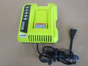 lot 248 image: RYOBI 40V Lithium-Ion Rapid Charger (OUT OF PACKAGING)