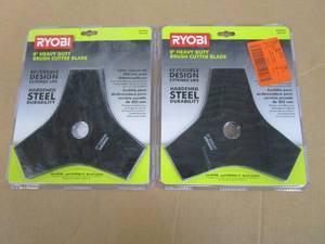 lot 211 image: 2 PACK - RYOBI Tri-Arc Brush Cutter Blade and Expand-It Brands