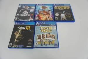 lot 18 image: 5 PS4 Games