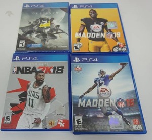 lot 25 image: 4 PS4 Games