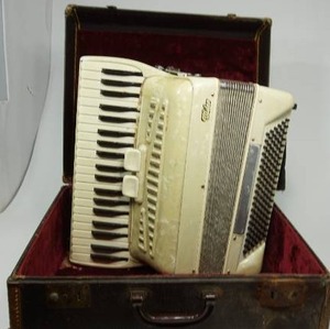 lot 48 image: Vintage Video Accordion With Case