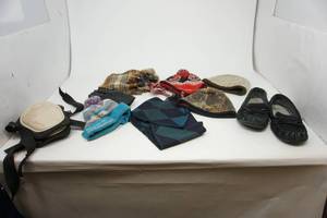 lot 123 image: Misc. Hats And Gloves