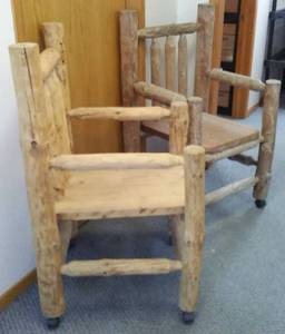 lot 3 image: Log Chains (2).  With castors
