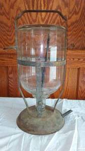 lot 4 image: Antique 1920s Glass Battery filler.
