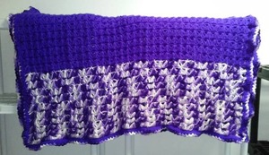 lot 28 image: Viking Purple Afghan.