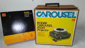 lot 33 image: Carousel Kodak 650 # Projector And 14 Slide Tray.