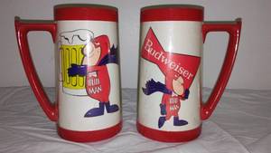 lot 84 image: Budweiser Bud Man Mugs (2)