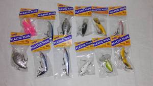 lot 92 image: Johnny Walker Plastic Plug Lures (13).
