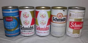 lot 103 image: Schmidt Collector Beer Cans (5)