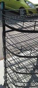 lot 134 image: Black Metal Racking