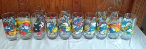 lot 170 image: Collectable Smurf tumblers (12)
