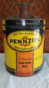 lot 230 image: Pennzoil can.  5 gal.