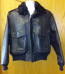 lot 248 image: Leather Bomber Jacket.