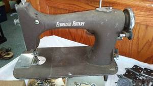 lot 272 image: Vintage Sewing Machine And Hardware.