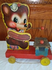 lot 279 image: 1948 Teddy Zilo  Fisher Price Pull Toy.