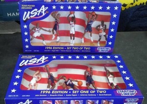 lot 333 image: USA Olympic Basketball Team Figurines (2) 1996.
