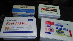 lot 339 image: First Aid And Eye Care Kits.