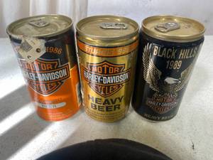 Harley Davidson Sturgis Collectible Cans and Hat