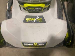 2 Ryobi Battery Powered Mowers
