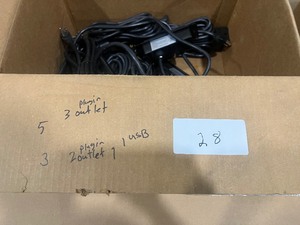 LOT OF 8 ELECTRICAL OUTLETS FOR CABINETS