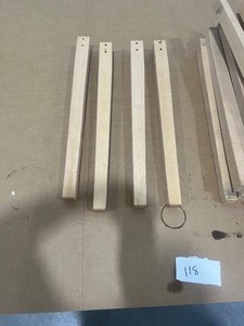 LOT OF APPROX 65 --- 23-14 X 1-34 X 1-34 TAPERED TABLE LEGS