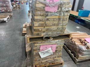 2- PALLETS OF TABLE LEGS APPROX 280 - 26 LONG