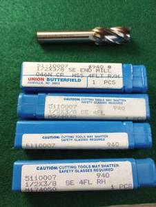 lot 200 image: Union Butterfield 12 X 38 End Mills