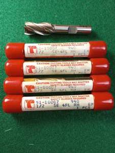 lot 198 image: Tivoly 12 X 38 End Mills