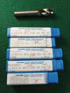lot 199 image: Union Butterfield 12 X 38 Cup HS End Mills