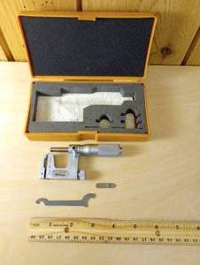 lot 18 image: Mitutoyo Micrometer   With Wood Case